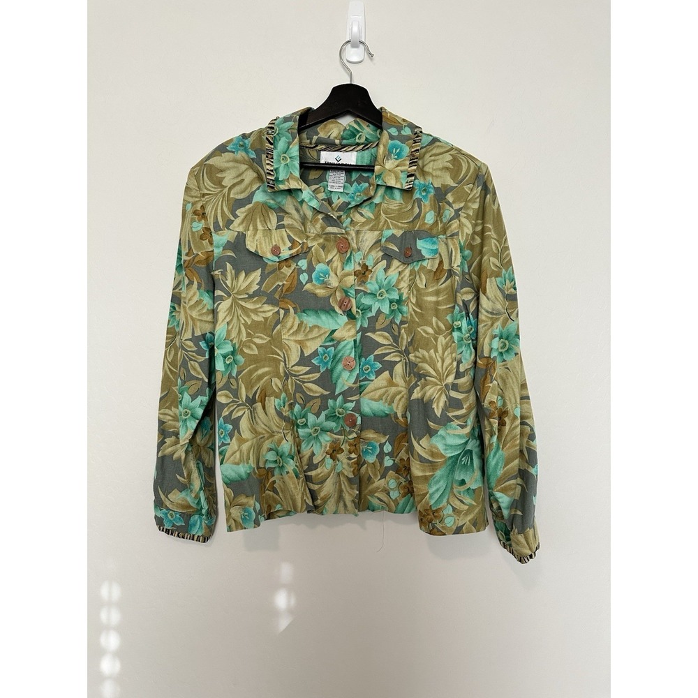 Vintage Erin London Hawaiian Jacket Gorgeous Size XL